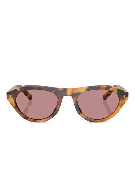 Солнцезащитные очки Prada Eyewear cat-eye в черепаховом панцире brown