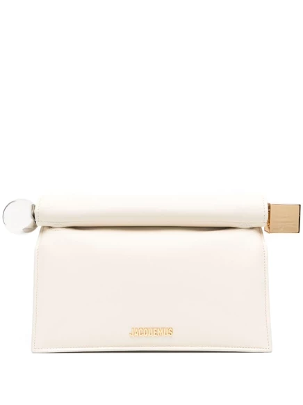 Женский клатч Jacquemus La Pochette Rond Carré, айвори