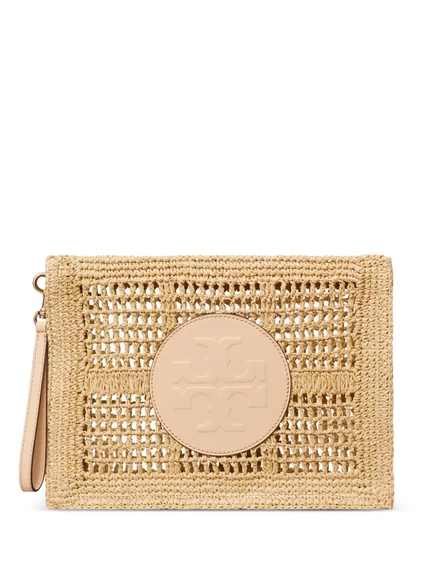 Женский клатч Tory Burch Ella из рафии, бежевый