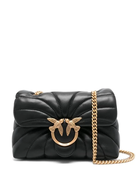 Женская сумка PINKO Mini Love Puff, чёрная