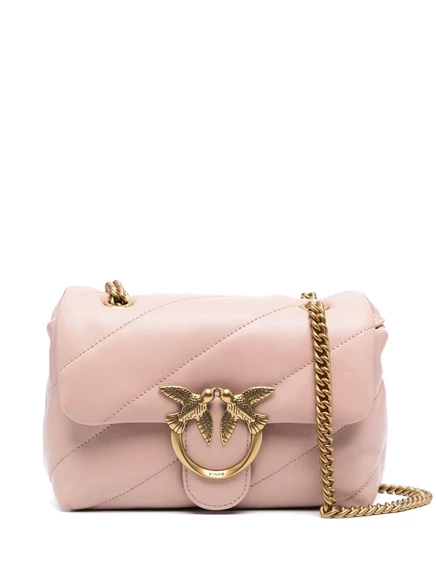Сумка через плечо PINKO Love mini puffer pink
