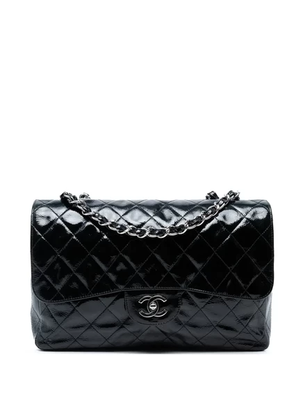 Женская сумка Chanel Pre-Owned Jumbo Classic Flap, синяя