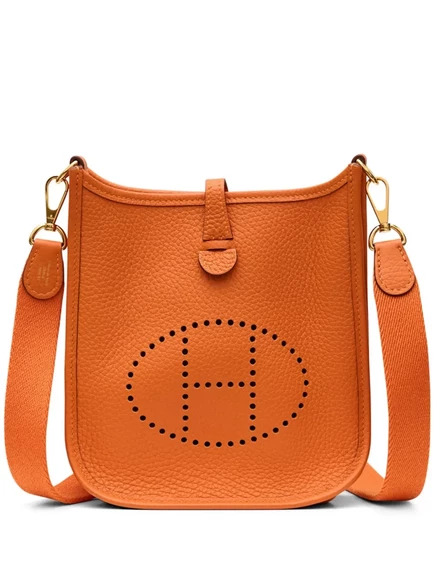 Сумка через плечо Hermès 2023 Evelyne TPM, бывшая в употреблении orange