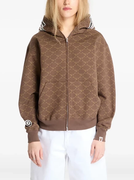 Толстовка с монограммой BATHING APE® для купания brown