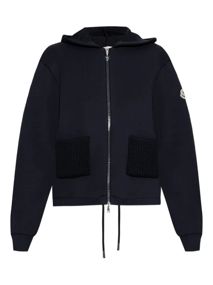 Толстовка с вязаными карманами Moncler blue