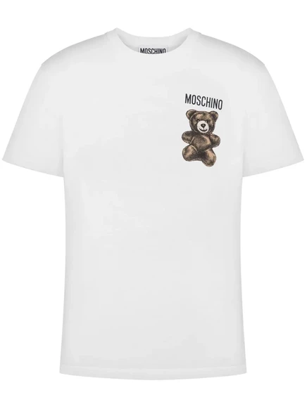 Мужская футболка Moschino Teddy Bear, белая