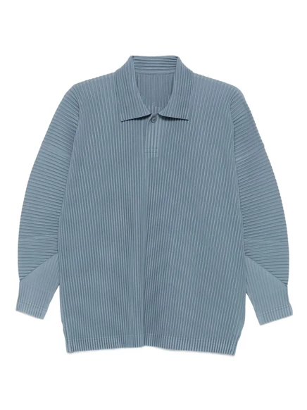Мужское плиссированное поло Homme Plissé Issey Miyake, синее