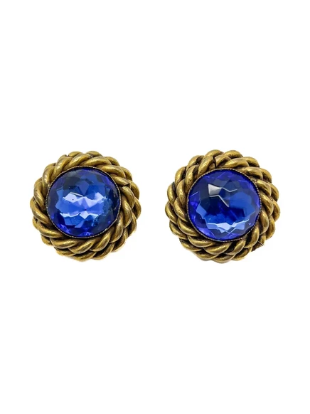 Женские серьги Jennifer Gibson Jewellery с синим камнем
