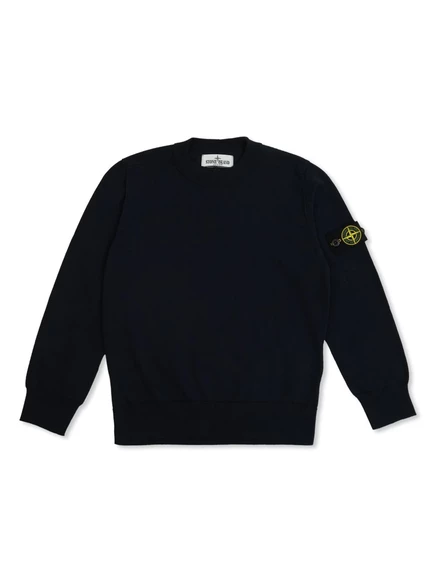 Детский свитер Stone Island Junior Compass-badge, синий