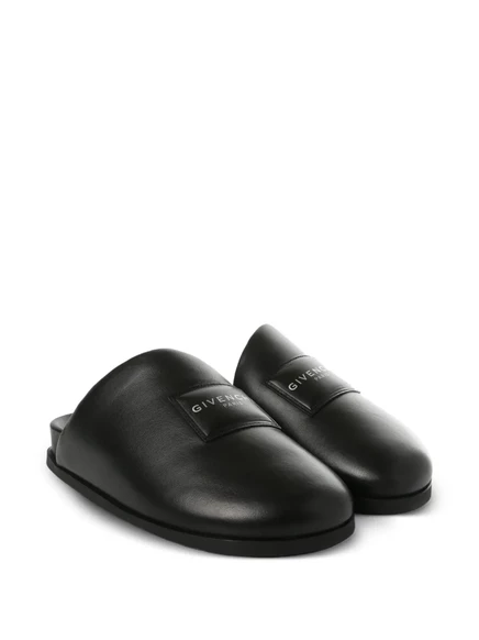 Женские мюли Givenchy Label из кожи наппа, черные