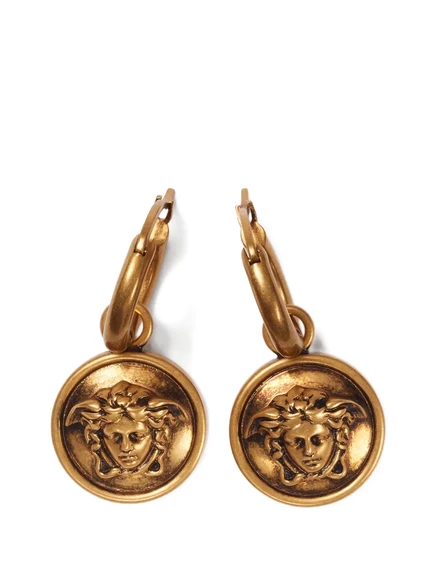 Серьги Versace Medusa, золотистые