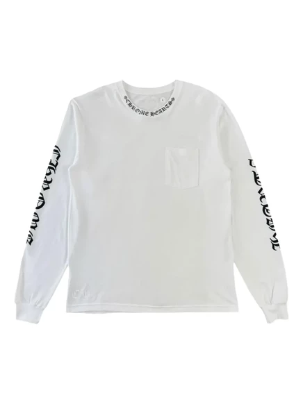 Мужская футболка Chrome Hearts с принтом логотипа, белая