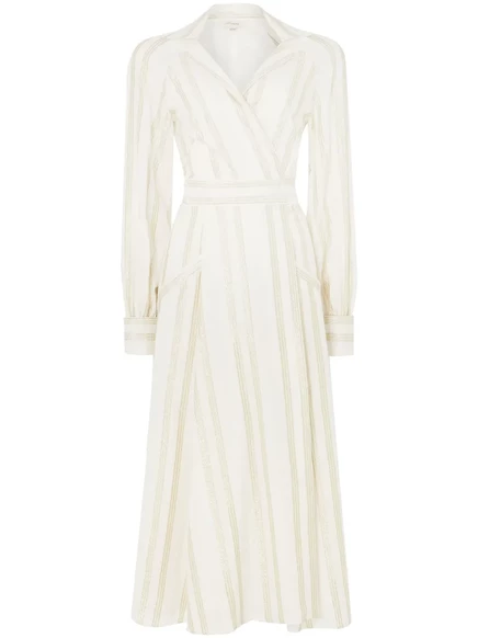 Платье с запахом Temperley London Benoto  white
