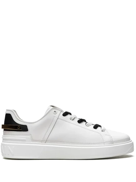 Мужские кеды Balmain B-Court «Gold Strap», белые