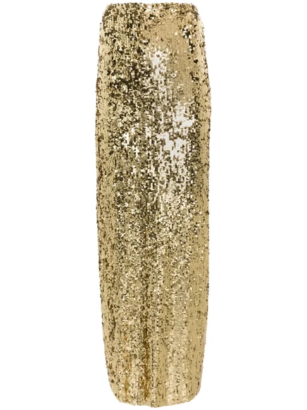 Макси-юбка Atu Body Couture, украшенная блестками gold
