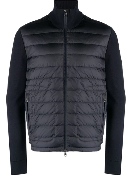 Мужская куртка Moncler с утепленными панелями, синяя
