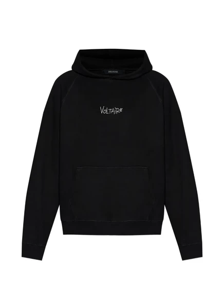 Мужское худи Zadig & Voltaire Georgio с логотипом, черное