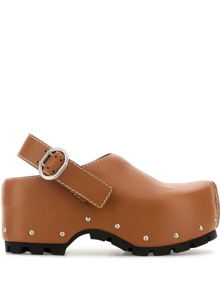 Кожаные сабо Jil Sander 90 мм brown