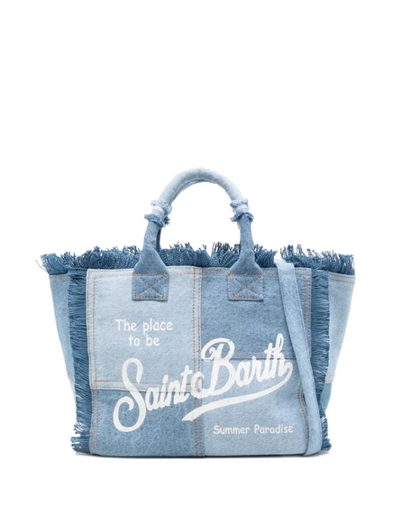 Лоскутная сумка MC2 Saint Barth Kids Colette в стиле пэчворк с бахромой