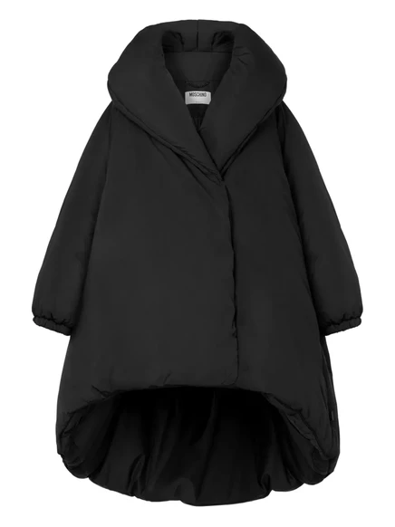 Женское оверсайз-пальто Moschino, черное