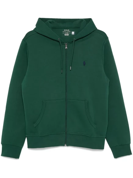 Мужское худи Polo Ralph Lauren на молнии, зеленое