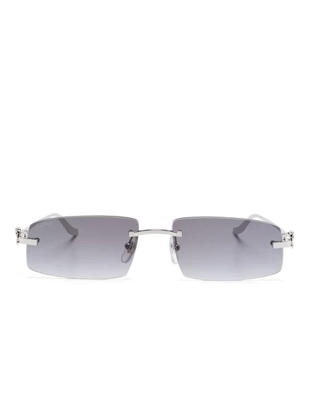 Унисекс солнцезащитные очки Cartier Panthere, серебристые