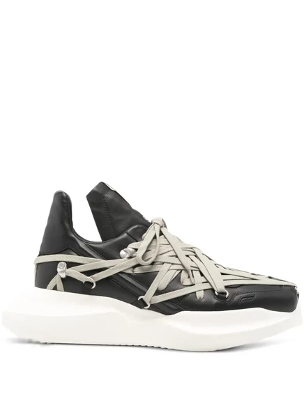 Мужские кроссовки Rick Owens на шнуровке, черные
