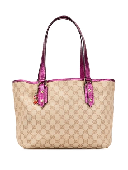 Сумка-тоут Gucci Pre-Owned Jolicoeur GG канвас, розовая