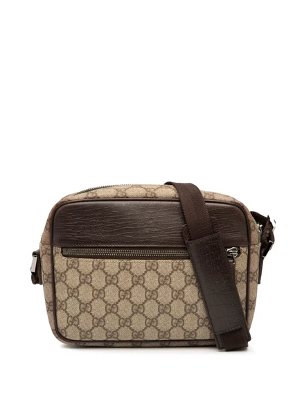 Сумка Supreme crossbody от Gucci, бывшая в употреблении в 2000-2015 годах brown