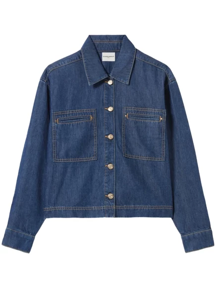 Женская джинсовая рубашка Claudie Pierlot оверсайз, индиго