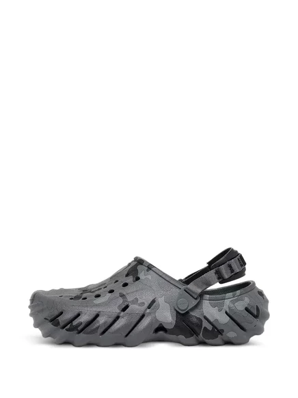 Мужские сабо Crocs Echo Clog камуфляж, серые