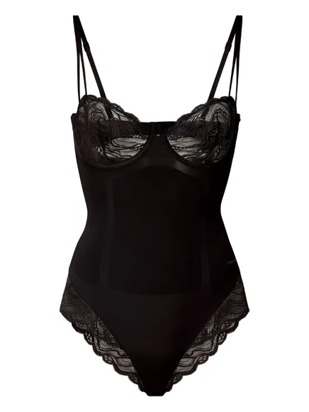 Женское боди Calvin Klein с кружевом, черное