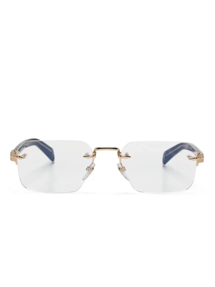 Мужские очки Eyewear By David Beckham безободковые прямоугольные, черные