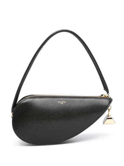 Женская плечевая сумка Alaïa Le Demi Coeur, черная