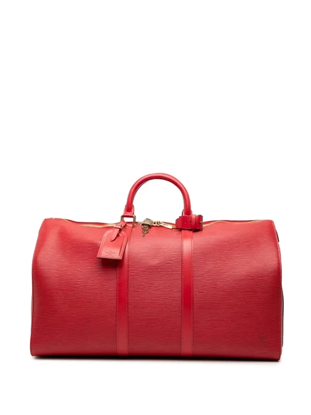 Дорожная сумка Louis Vuitton Pre-Owned Keepall 50 Epi, красная