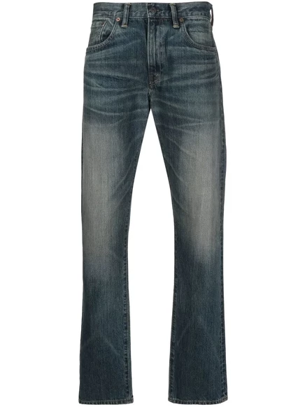 Джинсы Ralph Lauren RRL с прямыми штанинами из стираного денима blue