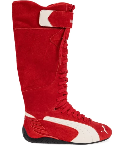 Сапоги до колена на шнуровке PUMA Speedcat red