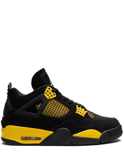 Мужские кроссовки Jordan 4 Retro Thunder 2023, черные