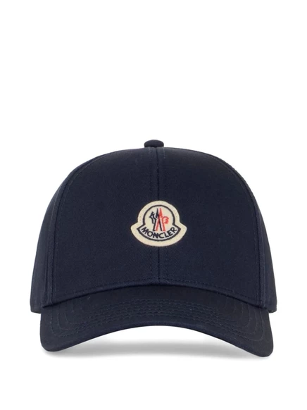 Мужская бейсболка Moncler габардиновая, синяя