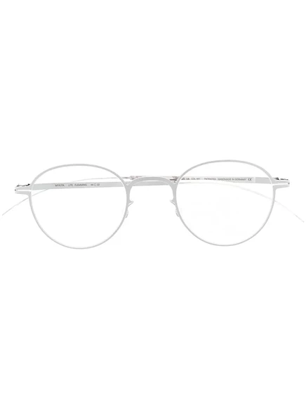 Унисекс очки Mykita круглые с матовым эффектом, серебристые
