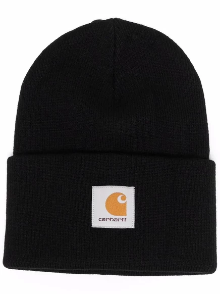 Унисекс бини Carhartt WIP вязаная ребристая, черная