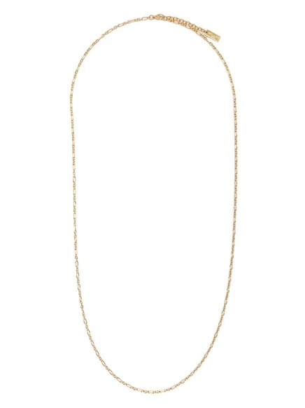 Колье-цепочка с выгравированным логотипом Saint Laurent gold