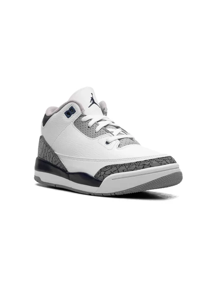 Кроссовки для мальчиков Jordan Air Jordan 3 кожаные, белые