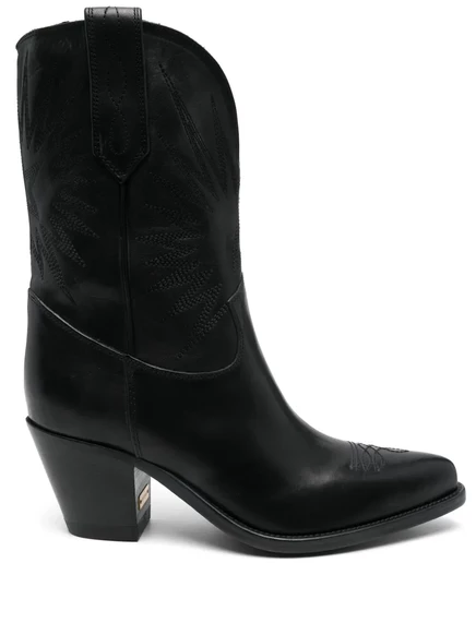 Женские ковбойские сапоги Golden Goose Wish Star, черные