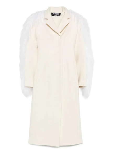 Женское однобортное пальто Jacquemus Le Manteau, нейтральное
