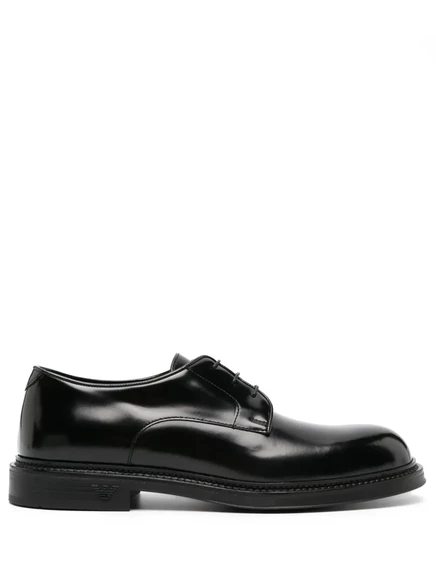 Мужские дерби Emporio Armani из телячьей кожи, 35 мм, черные