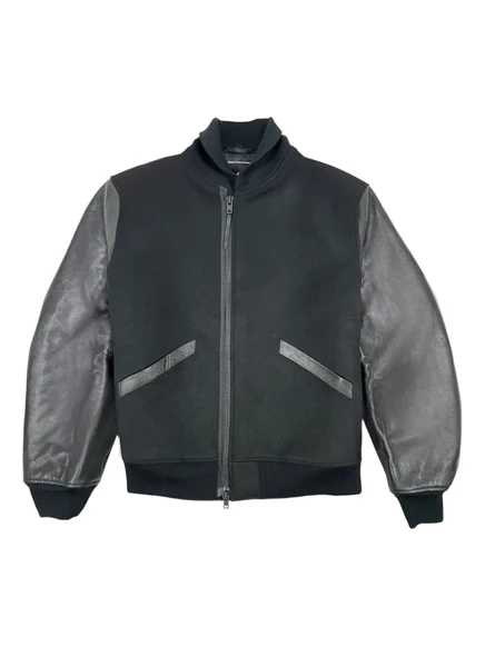 Мужская бомбер-куртка Y-3 Yohji Yamamoto в рубчик, черная