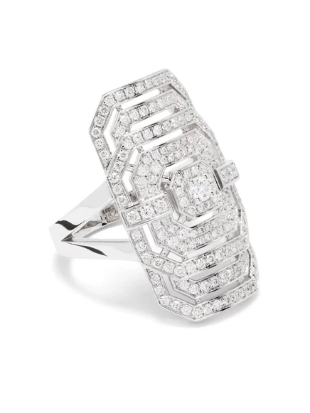 Женское кольцо STATEMENT PARIS Ring My Way из серебра с бриллиантами 1 карат
