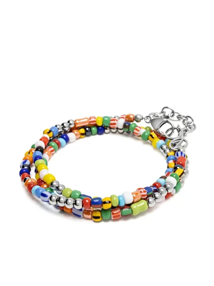 Мужской браслет Nialaya Jewelry с бусинами, зеленый