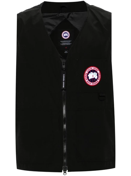 Жилет на молнии с нашивкой с логотипом Canada Goose black